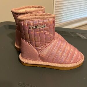 Bebe Iridescent Pink Kids Boots